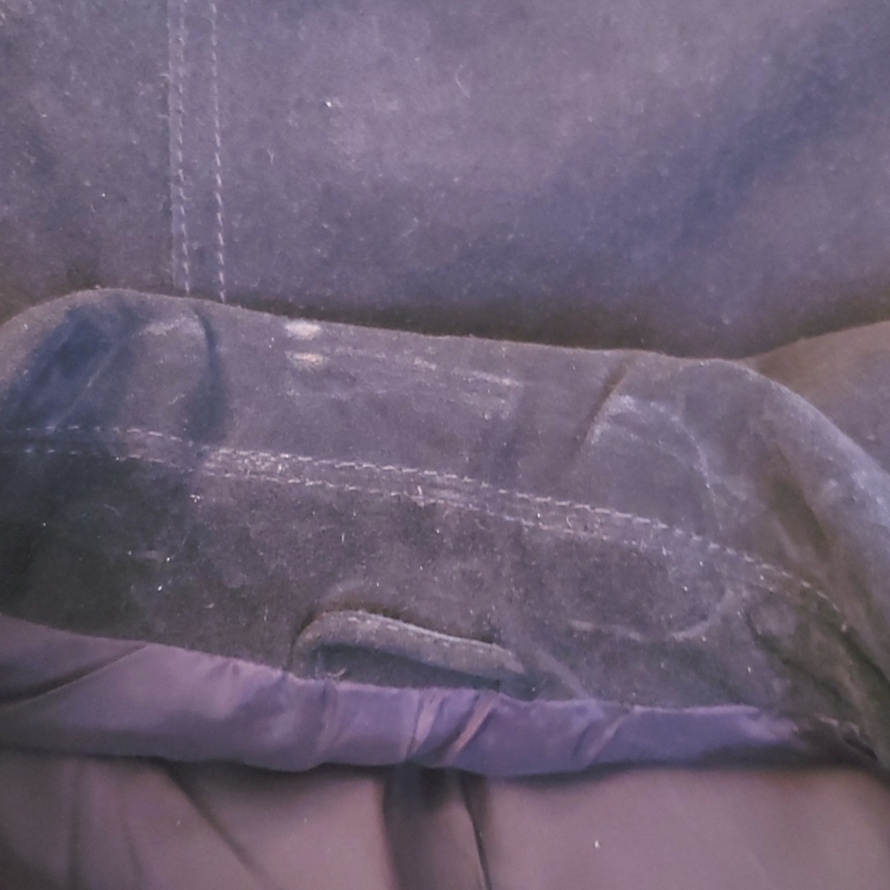 SUEDE VEST/ DARK NAVY BLUE  SIZE 14 - ELLEN TRACY - Picture 7 of 7